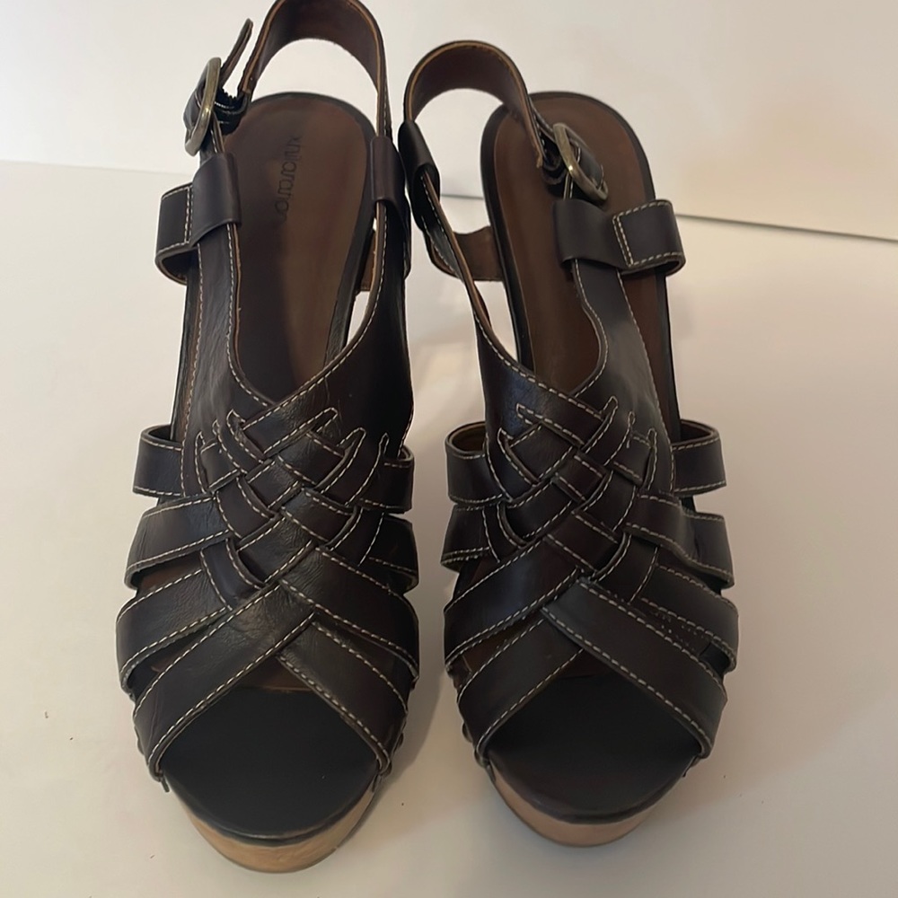 Y2K Vintage Xhilaration Tayla Brown Platform